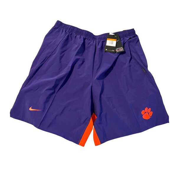 Clemson Tigers Nike Flex Dri-Fit Mens On Field Shorts - NEW! Size 4XL - Picture 1 of 5